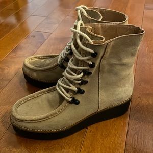 Anthropologie Lace-Up Boots